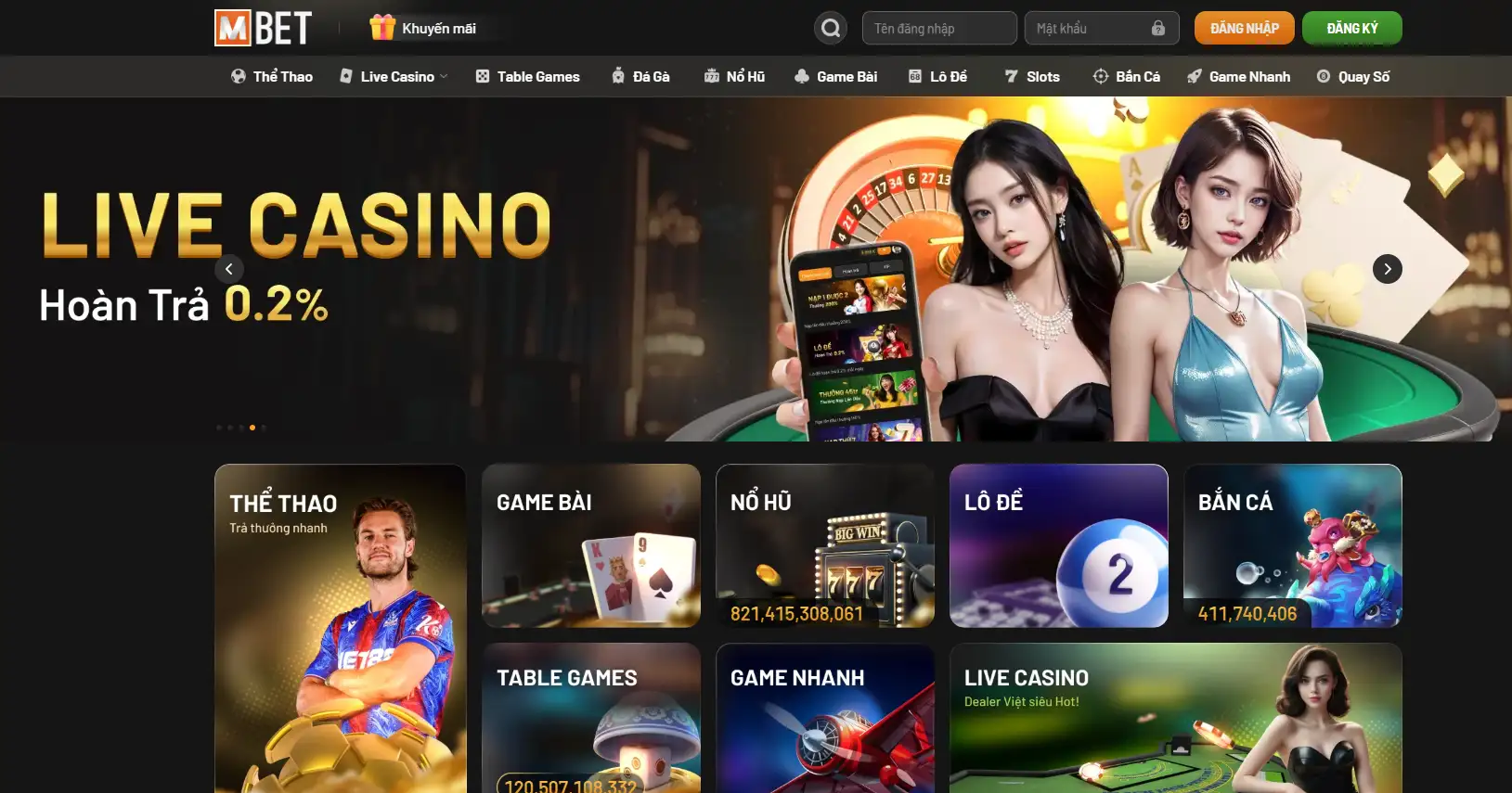 Mbet Sportsbooks website